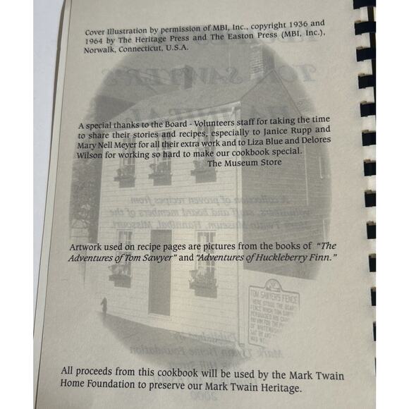 Recipes from Tom Sawyer's Hannibal Cookbook 2000 - Picture 4 of 4